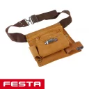 Festa 37300 bőr szerszámtartó öv, 6 zsebes