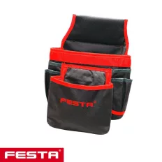   Festa 37320 szerszámtáska, 8 zsebes, övre fűzhető 25x30 cm (nylon)