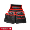 Festa 37321 szerszámtáska, 4 zsebes, övre fűzhető 35x30 cm (nylon)