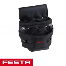   Festa 37325 erősített szög és szerszámtáska, 2 zsebes, övre fűzhető (nylon)