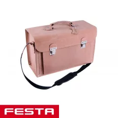   Festa 37342 profi szerszámostáska hasított bőrből, erősített, 43x18x27 cm