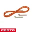 Festa 69910 szerelt PB tömlő gázégőkhöz - 3 m (2xG3/8")