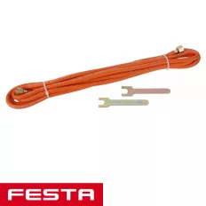  Festa 69911 szerelt PB tömlő gázégőkhöz - 5 m (2xG3/8")