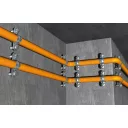 fischer CSI 10 fém csőbilincs gumibetéttel