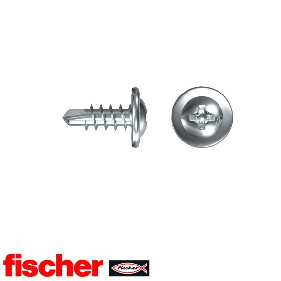 fischer FPS-FPB 4,2x13 ZPF profilrögzítő csavar fúróheggyel (lapos nagyfejű, horganyzott, PH)