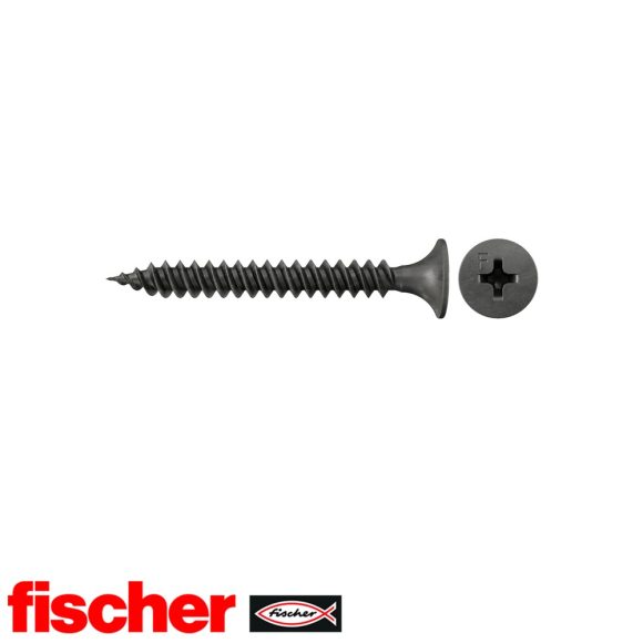 fischer FSN-TPD 3,9x30 F gipszkarton csavar fémmenettel (trombitafejű, foszfátozottzott, PH)