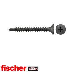   fischer FSN-TPB 3,5x25 F gipszkarton csavar fémmenettel és fúróheggyel (trombitafejű, foszfátozottzott, PH)