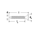 fischer FSN-TPB 3,5x45 F gipszkarton csavar fémmenettel és fúróheggyel (trombitafejű, foszfátozottzott, PH)