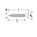 fischer FSN-TPDM 3,5x45 F tárazott gipszkarton csavar fémmenettel (trombitafejű, foszfátozottzott, PH)