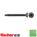 fischer FSN-TPBM 3,5x45 F tárazott gipszkarton csavar fémmenettel és fúróheggyel (trombitafejű, foszfátozottzott, PH)