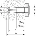 fischer EA II M 8x30 feszítődübel