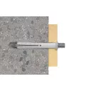 fischer N 6x40/10 S M6 beütődübel csatlakozómenettel (M6)