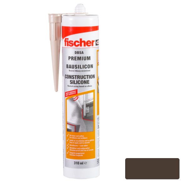 fischer DBSA BR neutrális építőszilikon (barna) 310 ml