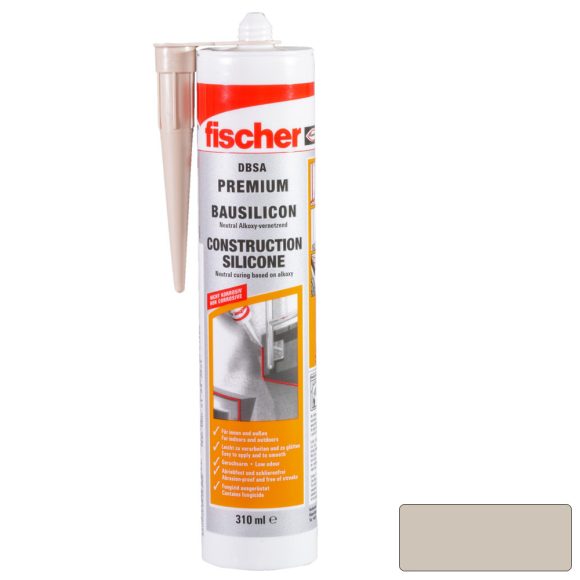 fischer DBSA BG neutrális építőszilikon (bézs) 310 ml