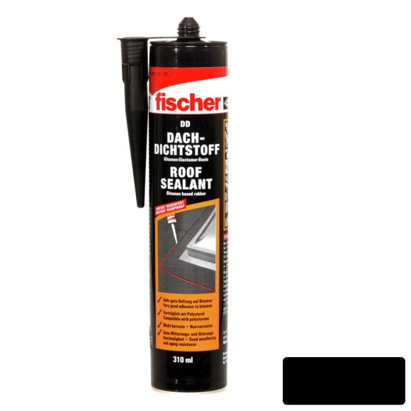 fischer DD SW tetőtömítőanyag bitumenhez (fekete) 310 ml