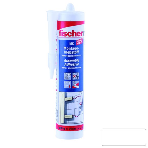 fischer MK W szerelőragasztó (fehér) 310 ml