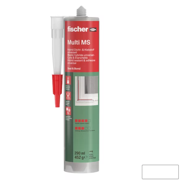 fischer 59389 Multi MS tömítő és ragasztó 290 ml - fehér