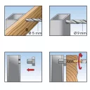 fischer P 9 K távtartó terpesztődübel (üreges szelvényekhez)
