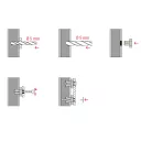 fischer P 9 K távtartó terpesztődübel (üreges szelvényekhez)