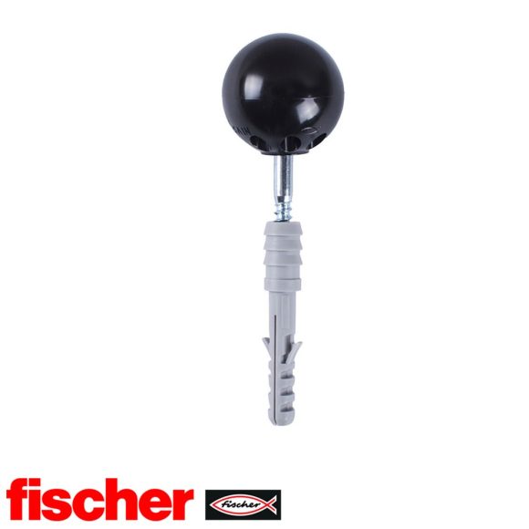 fischer TS 8 S ajtóütköző (fekete)