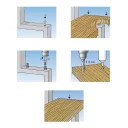 fischer TBZ 2 lépcsőjelölő tüske lépcsőrögzítőhöz