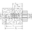 fischer FTP M 10 Turbo pórusbeton fémdübel (70 mm)