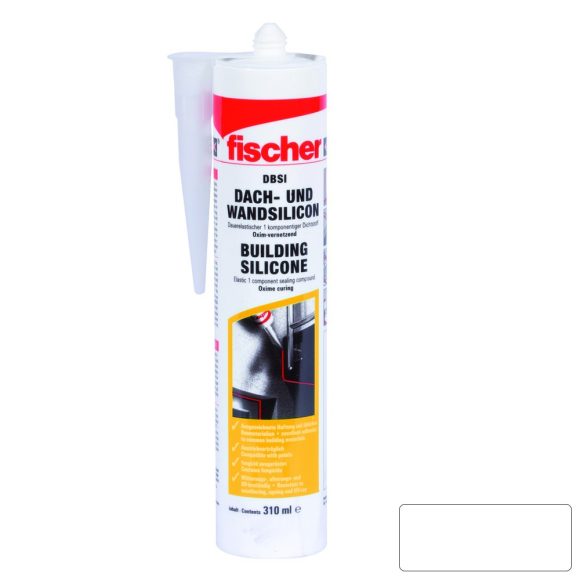 fischer DBSI W neutrális építőszilikon (fehér) 310 ml
