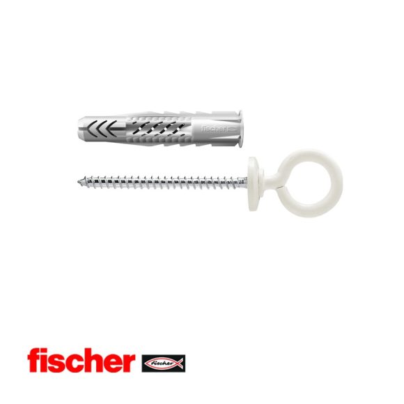 fischer UX 8x50 OH N peremmel, szemes csavarral (fehér)