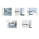 fischer FH II 18/25 S (132) nagyteljesítményű dübel hatlap fejjel