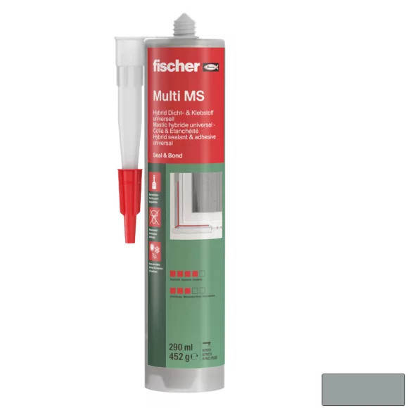 fischer 503318 Multi MS tömítő és ragasztó 290 ml - szürke