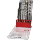 fischer SET 6 SDS Plus II Pointer 2 élű fúrószár készlet (5,6,8,8,10,12)(6 db)