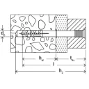 fischer N 5x30/5 S beütődübel (süllyesztett fejjel)