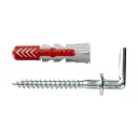 fischer DuoPower 8x40 WH K derékszögű kampóval (4 darab)