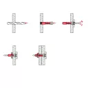 fischer DuoPower 6x30 OH K szemescsavarral (4 darab)