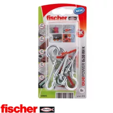 fischer DuoPower 6x30 RH K körkampóval (6 darab)