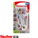 fischer DuoPower 8x40 RH N K körkampóval, fehér (4 darab)