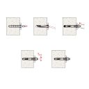 fischer FAZ II 12/160 horgonycsap (260) (cinkkel galv.)