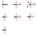 fischer EasyHook kampó + DuoBlade (6 darab, gipszkartonhoz)