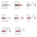 fischer EasyHook szemmel + DuoPower 6x30 (6 darab)