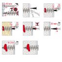 fischer FID II Plus 80 szigetelőanyag dübel - 80 mm