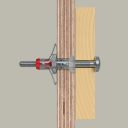 fischer 572923 DuoHM 4x55 S TX üreges 2K fém-nylon dübel