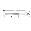 fischer Power-Fast FPF-HT 8x80 ZPP szerkezetépítő csavar (peremes hatlapfejű, RM TX)