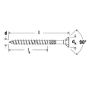 fischer Power-Fast FPF-ST 10x380 ZPP szerkezetépítő csavar SF RM TX