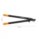 Fiskars PowerGear L78 (L) műanyag fogaskerekes ágvágó olló, mellévágó, horgos fejű - 69,2 cm (max Ø 50 mm)