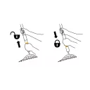 Fiskars QuikFit rózsagereblye fej - 24 cm (10 foggal)