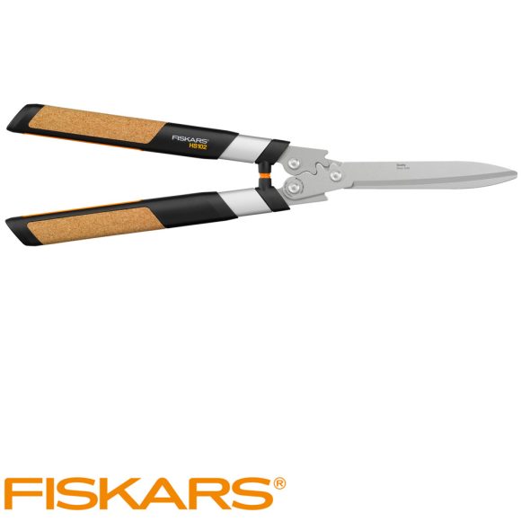 Fiskars Quantum HS102 fém fogaskerekes sövénynyíró olló - 63 cm