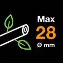Fiskars PowerGear L76 (M) műanyag fogaskerekes ágvágó olló, mellévágó, ollós fejű - 58 cm (max Ø 28 mm)