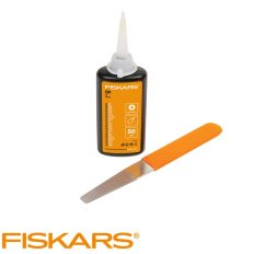 Fiskars karbantartó készlet (gyémánt reszelő, olaj)