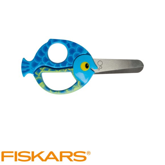 Fiskars állatos gyermekolló, 13 cm - hal