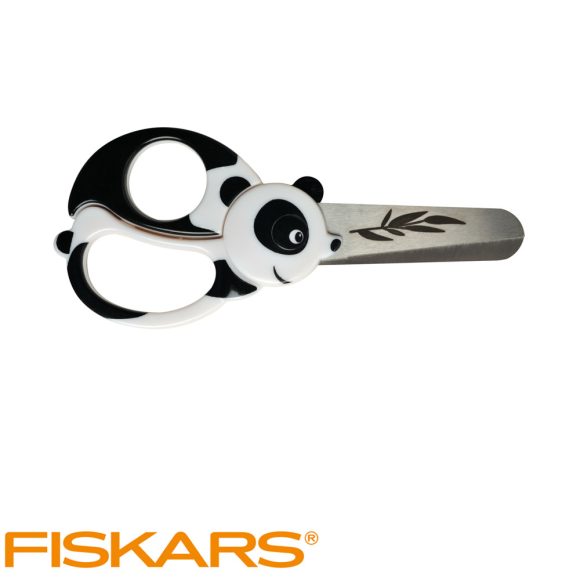 Fiskars állatos gyermekolló, 13 cm - panda